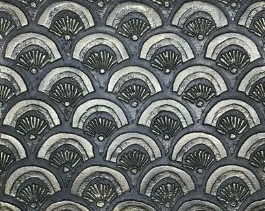 фото Чугунная плитка "Ракушки"