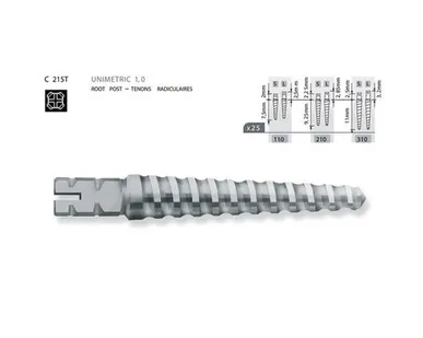 фото Штифты титан Юниметрик / UNIMETRIC 110S 25шт Maillefer C215TS0011000
