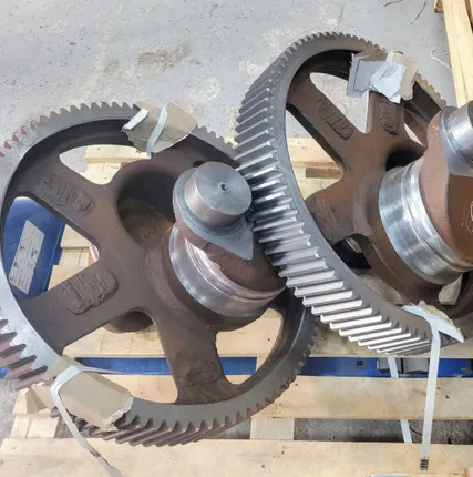 Фото №0 Цена производителя - Вал эксцентриковый с венцом АФНИ.303812.002 насос НБ-125 ЗИП для буровых насосов НБ-125 ИЖ ЦН 26-32 9МГр-73 9Т НЦ-320 9Г.02.005