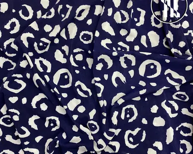 фото Масло принт Гепард, цв. Темно-синий