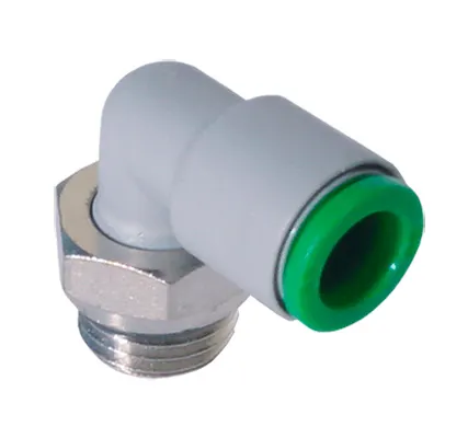 Фото №0 T221012 - Фитинг цанговый угловой поворотный из технополимера наруж. резьба G1/2" под трубку 10 мм