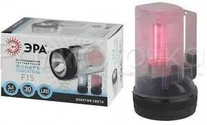 фото Фонарь ERA F15 (3xR03) 1 св/д 0.5W+3св/д+1св/д(красный), прозрачн./пластик, 3 режима