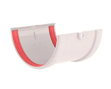 фото Соединение желоба ПВХ, Белый Grand Line Standart