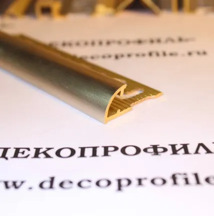 Фото №0 Угол внешний Progress латунь 2,7 м - Латунь шлифованная - 10 мм