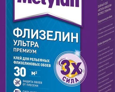фото Клей для обоев METYLAN Флизелин Ультра Премиум 250гр Henkel