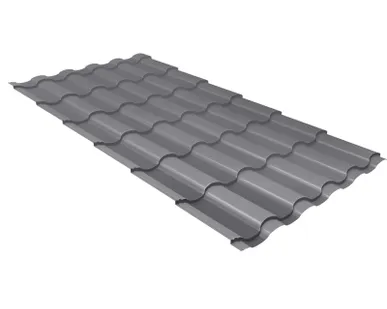 фото Металлочерепица Kredo Сигнальный серый RAL 7004