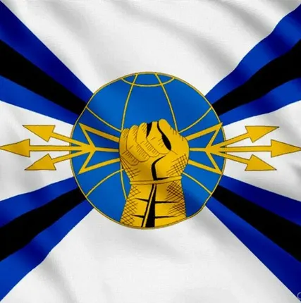 Фото №0 Флаг РЭБ РФ [40х60 см. из ткани Таффета]