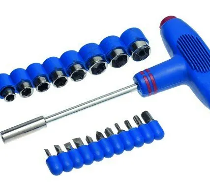 Фото №0 Набор отверток с Т-образной ручкой битами и головками, 20 предметов РемоКолор 33-2-123