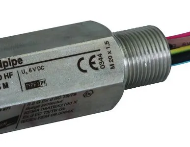 фото 929971	УЗИП Type 2 DEHNpipe DPI СD HF EXD 5 M для искробезопасных цепей, резьба M20x1,5 для защиты шин передачи данных