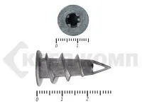 фото Дюбель "ДРИВА" металлическая со сверлом TYPE "E" 15х29 (100шт)