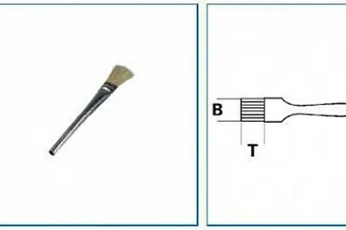 фото Щетка для нанесения жидкого флюса для пайки (светлая щетина)