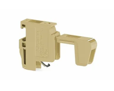 фото Klemsan Клеммник для трансформатора, с держ. предохранителя (5х20), винт.зажим, 4 мм.кв., (бежевый); TRV 4S