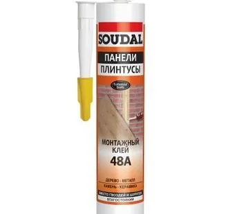 фото Клей Soudal для стеновых панелей каучуковый 48А, 300 мл Soudal