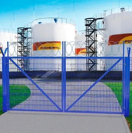 Фото №0 Ворота 3D распашные 2000х4000 мм