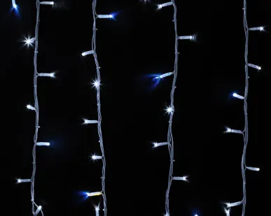 фото Гирлянда модульная "Дюраплей LED" 20м 200LED мерцающий "Flashing" (каждый 5-й диод) бел. провод бел. каучук Neon-Night 315-185