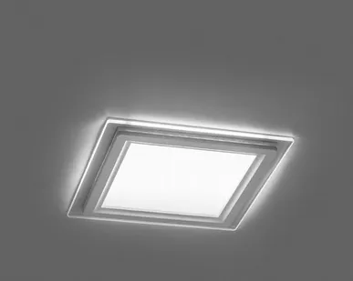 фото Светильник встраиваемый LED 24W 4000K AL2111 белый квадрат 200х200х37 Feron