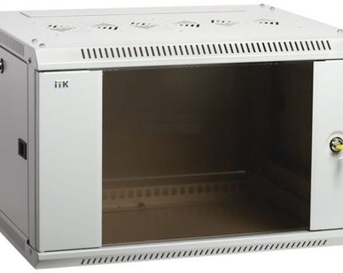 фото LWR3-18U64-GF (серый) Шкаф телекоммуникационный 19", дверь стекло
