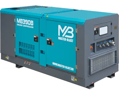 фото Винтовой компрессор Master Blast MB390B-7 (дизельный)