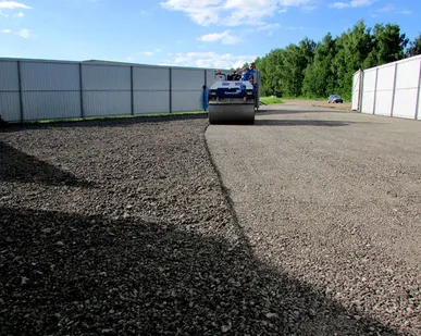 фото Строительство парковок из асфальтного среза