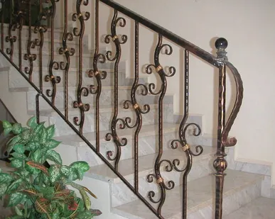 фото Перила кованые