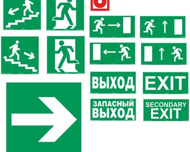 фото Изготовление эвакуационного знака на пластике