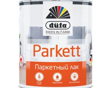 фото Лак паркетный Dufa Parkett полуматовый 0.75л