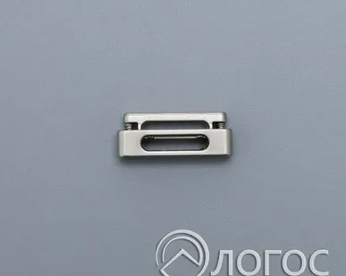 фото Фиксатор метал. ГЛН2272 10*25 мм, серебро