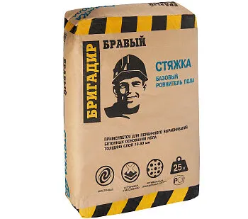 фото Стяжка для пола Бравый бригадир М200, 25 кг