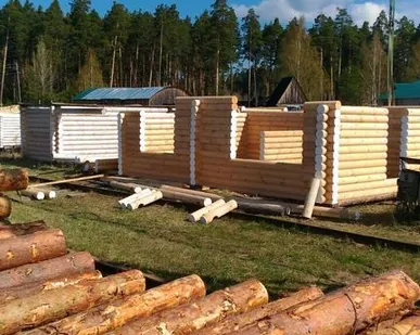 фото Оцилиндрованное бревно без чаш, доставка