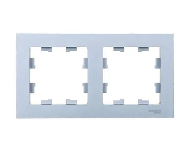 фото Schneider Electric Рамка 2-м AtlasDesign универс. алюм. ATN000302 Schneider Electric