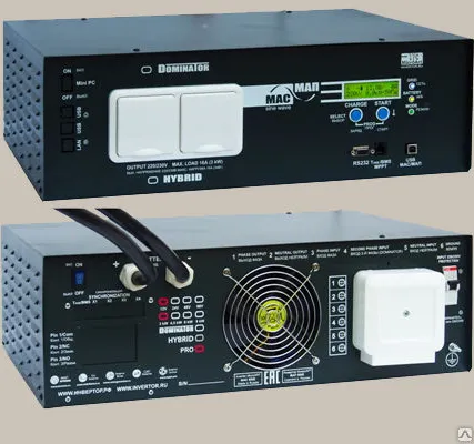 Фото №0 Инвертор напряжения батарейный сетевой МАП HYBRID 24В: 4,5 кВт