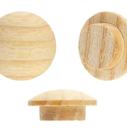 Фото №0 Заглушка деревянная (ясень) d10 (упак. 10шт)