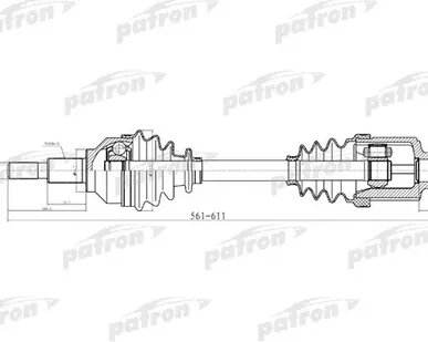 фото PDS2042 Полуось
