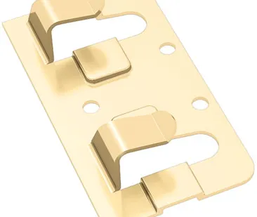 фото Крепежный кляммер завершающий с дистанцир. 37х10 1.2мм ККЗД-37х10 нерж.Н304