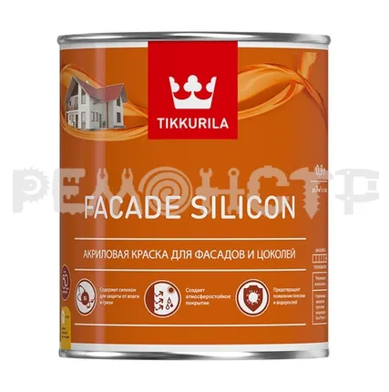 Фото №0 Краска фасад  0,9л база A гл/м Tikkurila FACADE Silicon (6) ЭК П