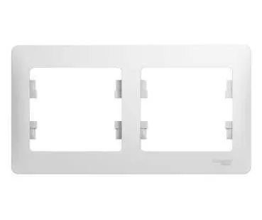 фото Рамка двухместная Schneider Electric Glossa белая