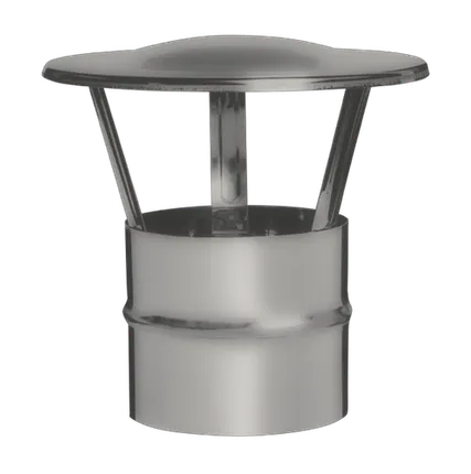 Фото №0 Зонт-Д d 100 (0,5мм) из оцинкованной стали BRIZ (воздуховод, дымоход, вентиляция)