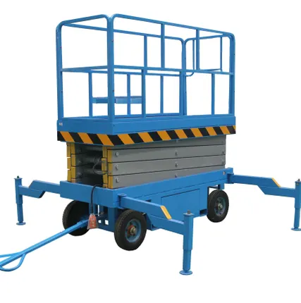 Фото №0 Подъемник ножничный передвижной 1000 кг 6/8 м TOR SJY-1-6 AC/DC 380В сеть/аккумуляторный (Y)