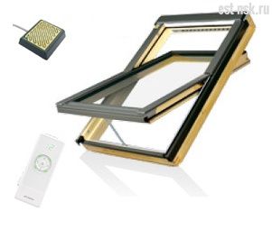 фото Деревянное мансардное окно FTP-V U3 Z-Wave 78х118 см