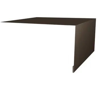 фото Планка околооконная простая 200х75 0,45 PE с пленкой RR 32 темно-коричневый