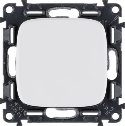 Фото №0 Выключатель 1-кл. СП Valena Allure 10А IP20 250В 10AX с лиц. панелью безвинт. зажимы механизм бел. Leg 752701