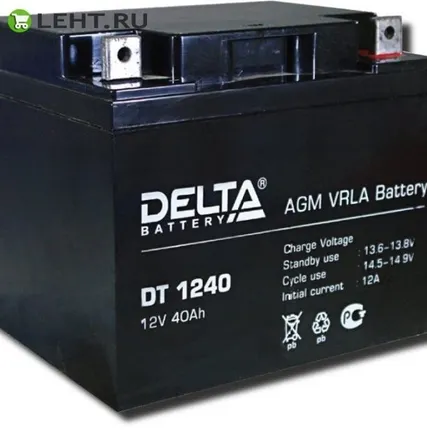 Фото №0 Delta DT 1240: Аккумулятор герметичный свинцово-кислотный