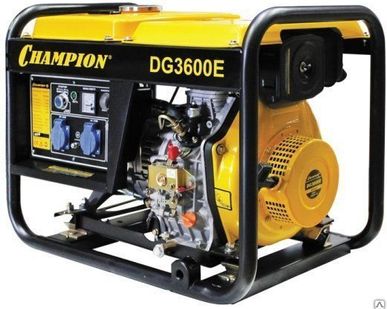 фото Дизельный генератор CHAMPION DG-3600E (+колеса)