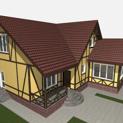 Фото №0 Фасад дома, магазина, и других зданий. Проект