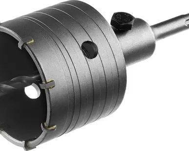 фото Коронка по бетону СИБИН SDS-Plus, в сборе, d=73мм