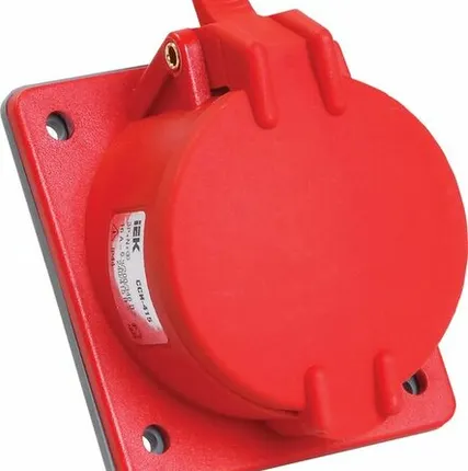 Фото №0 Розетка силовая 3-ф., 32А, 380В, IP44 (5-п, встр.) MA...