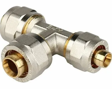 фото Тройник переходной STOUT 20x20x16 для металлопластиковых труб винтовой