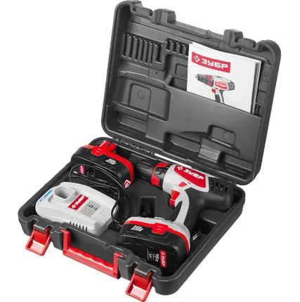 Фото №7 Шуруповерт аккумуляторный Зубр ЗДА-18-2 КИН