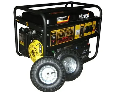 фото Huter Портативный бензогенератор HUTER DY6500LX с колесами