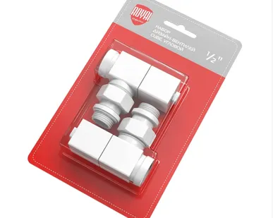 фото Набор дизайн-вентилей Royal Thermo CUBE, угловой (белый) 1/2"